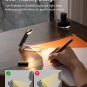 USB Rechargeable Book Light for Reading in Bed, Warm White, Brightness Adjustabl