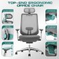 Ergonomic Mesh Office Chair, High Back Computer Executive Desk Chair with Adjust