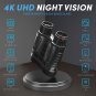 4K Night Vision Binoculars - Rechargeable Night Vision Goggles, 3.2'' Digital In