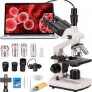 Compound Trinocular Microscope, 40X-5000X Magnification, Digital Laboratory Trin