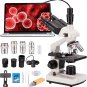 Compound Trinocular Microscope, 40X-5000X Magnification, Digital Laboratory Trin