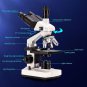 Compound Trinocular Microscope, 40X-5000X Magnification, Digital Laboratory Trin
