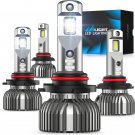 Nilight 9005 9006 Combo LED Headlight Kit, 9005/HB3 High Beam and 9006/HB4 Low B