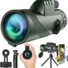80X100 Monocular Telescope High Powered Monoculars for Adults Compact Monocular