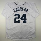 Facsimile Autographed Miguel Cabrera Detroit White Reprint Laser Auto Baseball J