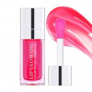 Hydrating Lip Glow Oil, Moisturizing Lip Oil Gloss, Transparent Tinted Lip Balm,