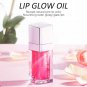 Hydrating Lip Glow Oil, Moisturizing Lip Oil Gloss, Transparent Tinted Lip Balm,