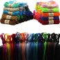 2Pair Oval Shoes Laces 42 Colors Half round 1/4" Athletic Shoelaces for Sport/Ru