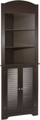 Riverridge 06-028 Tall Corner Cabinet, Espresso
