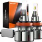 L2 H11/H8/H9/H16 LED Headlight Bulbs, 24000LM 100W 800% Brightness Night Driving
