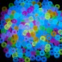 1000 Pcs Acrylic 9 Color Pony Beads 6X9Mm Bulk Glow in the Dark for Bracelet Mak