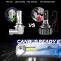 9005 LED Bulbs 6000K White for High Beam, 400% Brighter HB3 LED Bulbs Replacemen