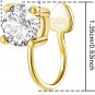 Cubic Zirconia Ear Cuffs - Sterling Silver Hypoallergenic Non-Piercing Cartilage