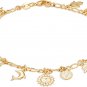 18K Gold Plated Charm Anklet - Made in Brazil