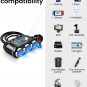 Cigarette Lighter Adapter, Car Charger Adapter 3 Socket Cigarette Lighter Splitt