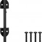 12" Cane Bolt Heavy Duty Drop Rod Gate Stopper Hardware, Gate Ground Latch for W