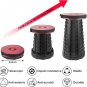 Upgraded Folding Stool, Portable Telescoping Stool, Lightweight Collapsible Camp