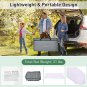 Camping Table with Storage, Aluminum Portable Camp Kitchen Cabinet Table with Ca