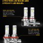 AUXITO 9005 H11 LED Bulbs Combo, 30000LM 6500K Cool White, Wireless HB3 H8 H9 LE