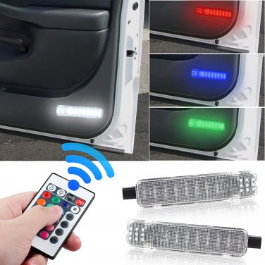 RGB LED Interior Door Panel Courtesy Light Door Light Assembly Compatible with S