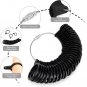Ring Size Measuring Tool with Plastic Ring Mandrel & Ring Sizer Guage, Four Size