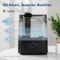 (Last 60-Hour) Humidifiers for Bedroom Large Room, (6L Extra Large Water Tank),