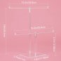 Acrylic Jewelry Display Holder, Necklace and Bracelet Hanging Organizer, Clear 2