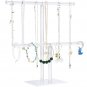 Acrylic Jewelry Display Holder, Necklace and Bracelet Hanging Organizer, Clear 2