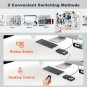4K@60Hz KVM Switch HDMI 2 Port, KVM Switch for 2Pcs Share One HD Monitor 4 USB 3