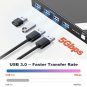 4K@60Hz KVM Switch HDMI 2 Port, KVM Switch for 2Pcs Share One HD Monitor 4 USB 3