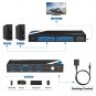 4K@60Hz KVM Switch HDMI 2 Port, KVM Switch for 2Pcs Share One HD Monitor 4 USB 3