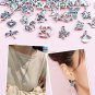 JIALEEY Wholesale Bulk Lots Jewelry Making Silver Charms Mixed Smooth Tibetan Si