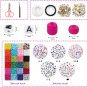 7200Pcs 4Mm Glass Seed Beads for Bracelets Making Kit 300Pcs Alphabet Letter Bea