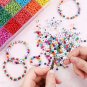 7200Pcs 4Mm Glass Seed Beads for Bracelets Making Kit 300Pcs Alphabet Letter Bea