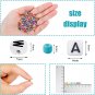 7200Pcs 4Mm Glass Seed Beads for Bracelets Making Kit 300Pcs Alphabet Letter Bea
