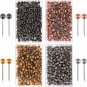 1000 Pcs Push Pins Metallic Color Map Tacks Color Metal Map Push Pins Retro Meta