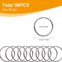 100PCS Swivel Snap Hooks with Key Rings, Premium Metal Swivel Lobster Claw Clasp