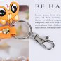 100PCS Swivel Snap Hooks with Key Rings, Premium Metal Swivel Lobster Claw Clasp