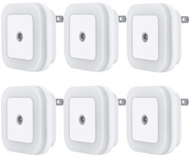 LED Night Light Lamp with Smart Sensor Dusk to Dawn Sensor, Daylight White, 0.5W
