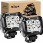 2PCS 18W 1260Lm Spot Driving Fog Light off Road Led Lights Bar Mounting Bracket