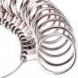 Stainless Steel Finger Sizer Measuring Ring Tool, Size 1-13 with Half Size, 27 P