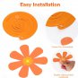 72 Pcs Daisy Flower Hanging Swirls Colorful Daisy Foil Swirls Hanging Daisy Ceil