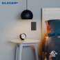 Matte Black Single Pole Decorator Light Switch, 15Amp 120/277V, Paddle Rocker Sw