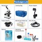 Microscope for Adults Kids, 100X-2000X Compound Microscope with Microscope Slid