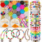 Flat Clay Beads for Jewelry Bracelet Making Kit,6Mm Flat Polymer Heishi Beads DI