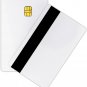 10Pcs SLE4442 Chip Cards with 2 Track Hi-Co Magnetic Stripe PVC Blank Card CR80