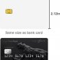 10Pcs SLE4442 Chip Cards with 2 Track Hi-Co Magnetic Stripe PVC Blank Card CR80