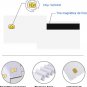 10Pcs SLE4442 Chip Cards with 2 Track Hi-Co Magnetic Stripe PVC Blank Card CR80
