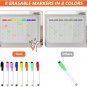 Acrylic Magnetic Monthly for Fridge, Clear Dry Erase Calendar Board for Refriger