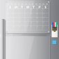 Acrylic Magnetic Monthly for Fridge, Clear Dry Erase Calendar Board for Refriger